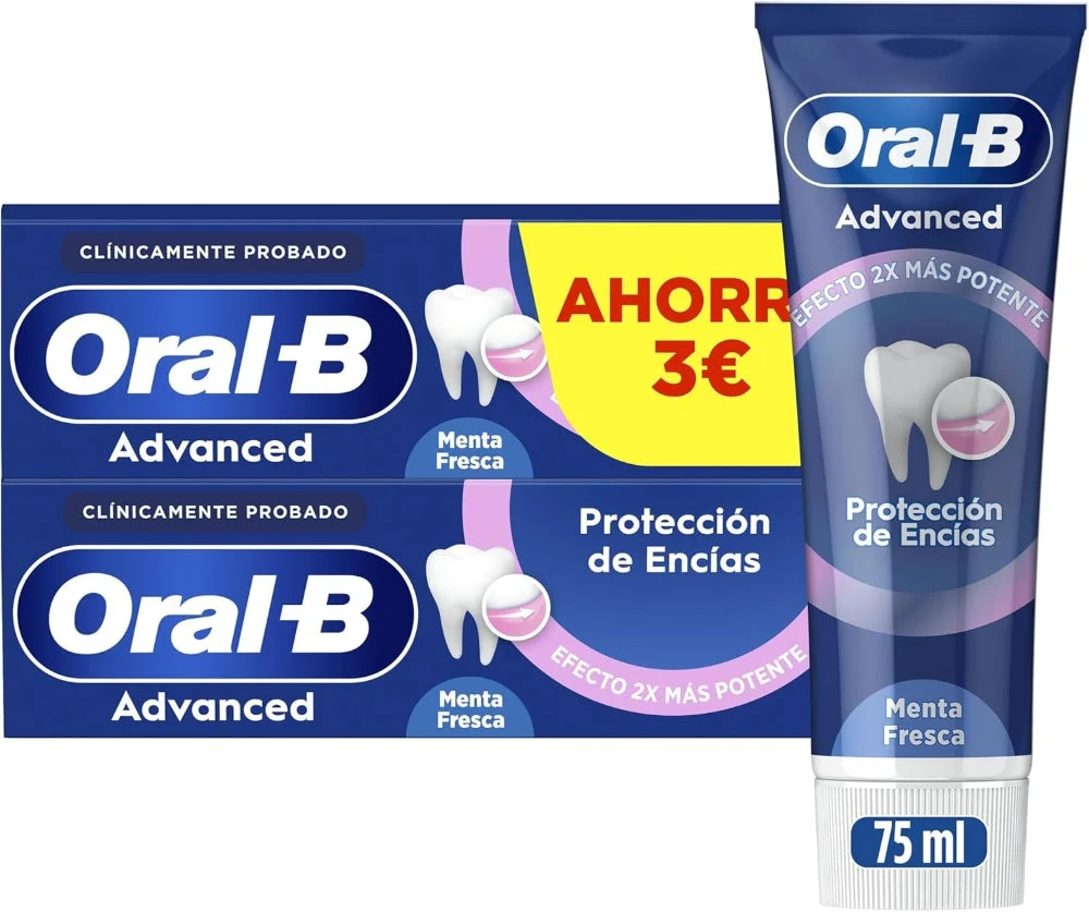 Oral-B Advanced Protección de Encías Pasta Dentífrica Duplo 2x75ml