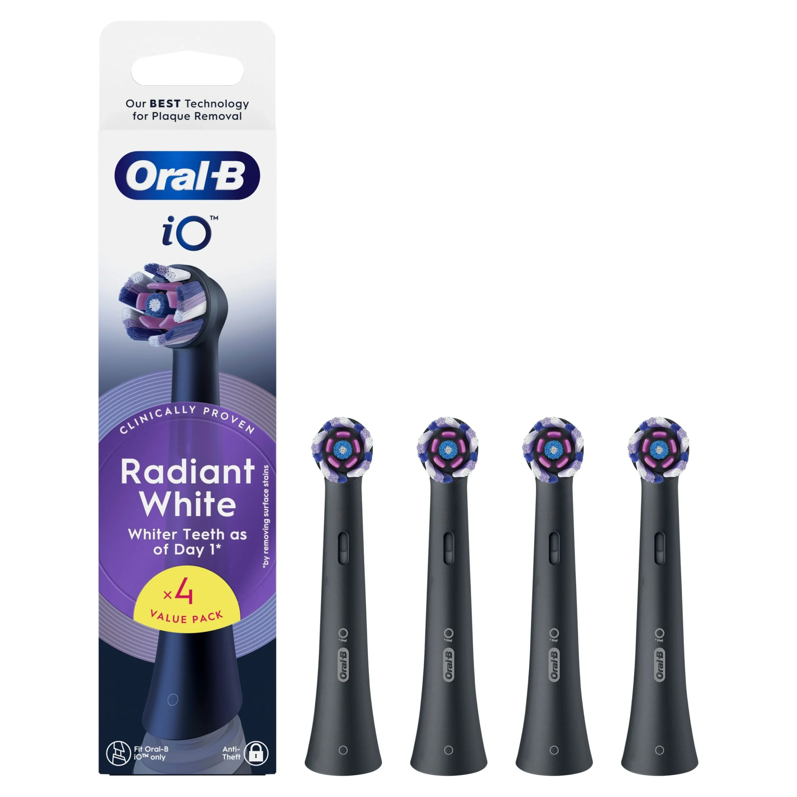 Oral-B iO Radiant White Ersatzaufsätze 4 Stk.