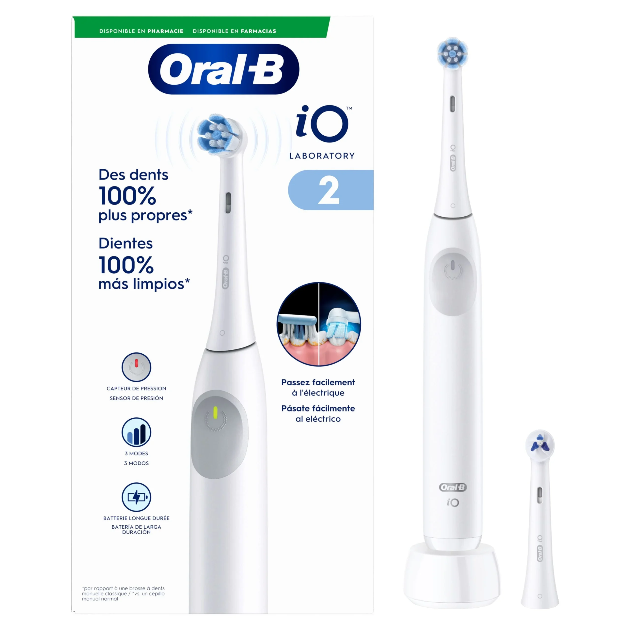 Oral-B iO2 Elektrische Zahnbürste Weiß 1 Stk