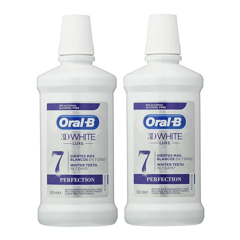 Oral-B Mundspülung 3D White Luxe Perfection DUPLO 2x500ml