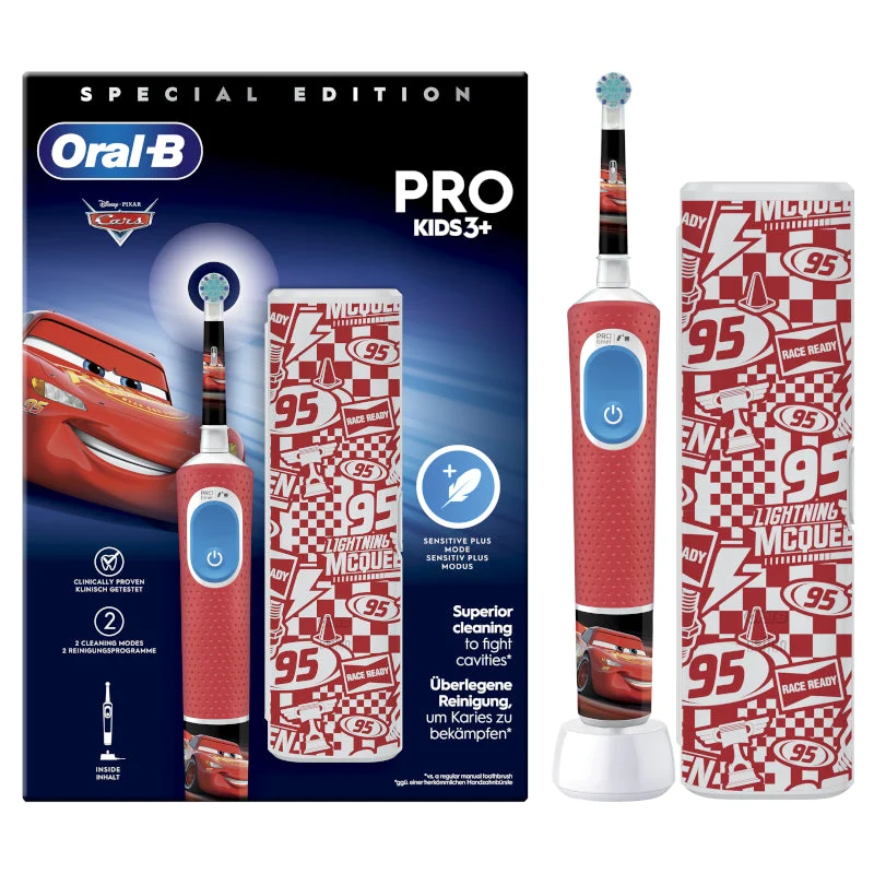 Oral-B Wiederaufladbare Vitality Pro Kids Box Cars Zahnbürste + Etui 1 Stück