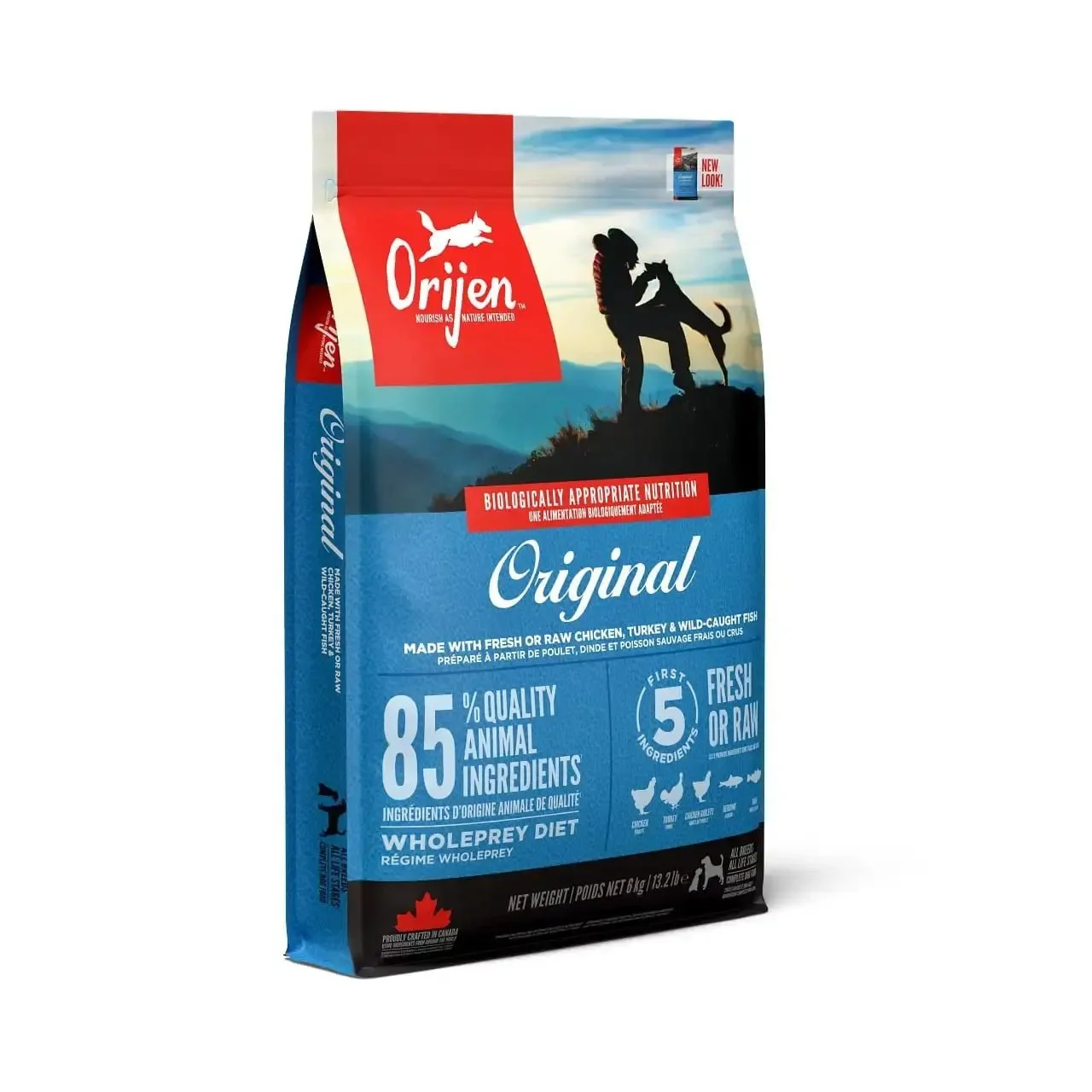 Orijen Canine Adult Original Trockenfutter für Hunde 6Kg