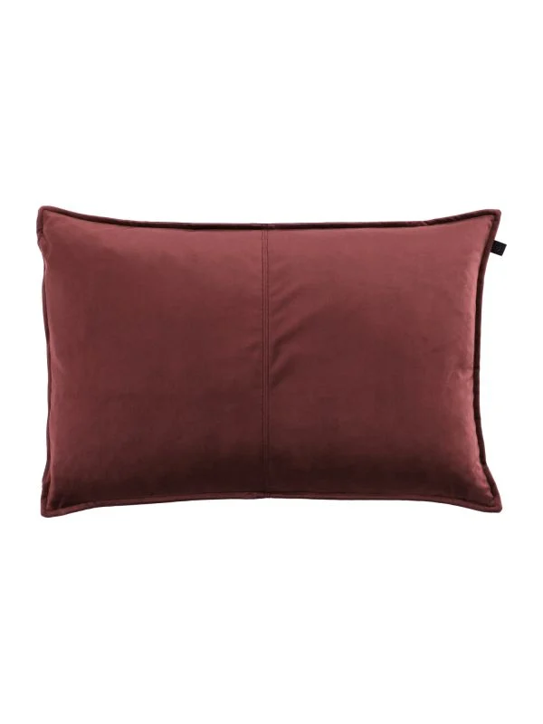 Overseas Middlestitch Kissen – 40 x 60 cm – Samt – Kastanienbraun