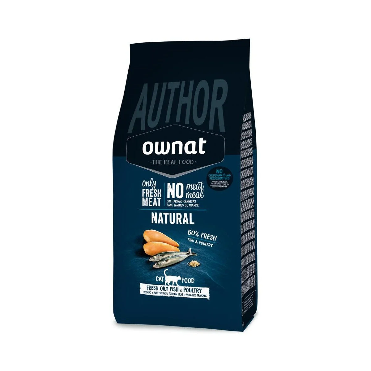 Ownat Author Fresh Fisch und Geflügel Erwachsene Futter 1,5Kg