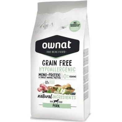 Ownat Canine Adult Hypoallergenic Grain Free Schwein Trockenfutter 12Kg