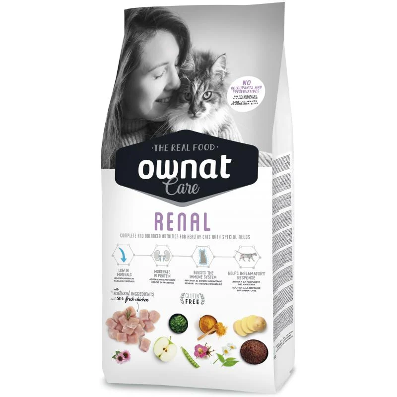 Ownat Care Renal Katze Trockenfutter 3Kg