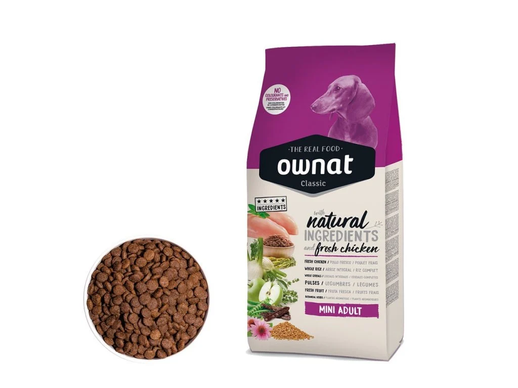 Ownat Classic Canine Mini Trockenfutter für ausgewachsene Hunde 4Kg
