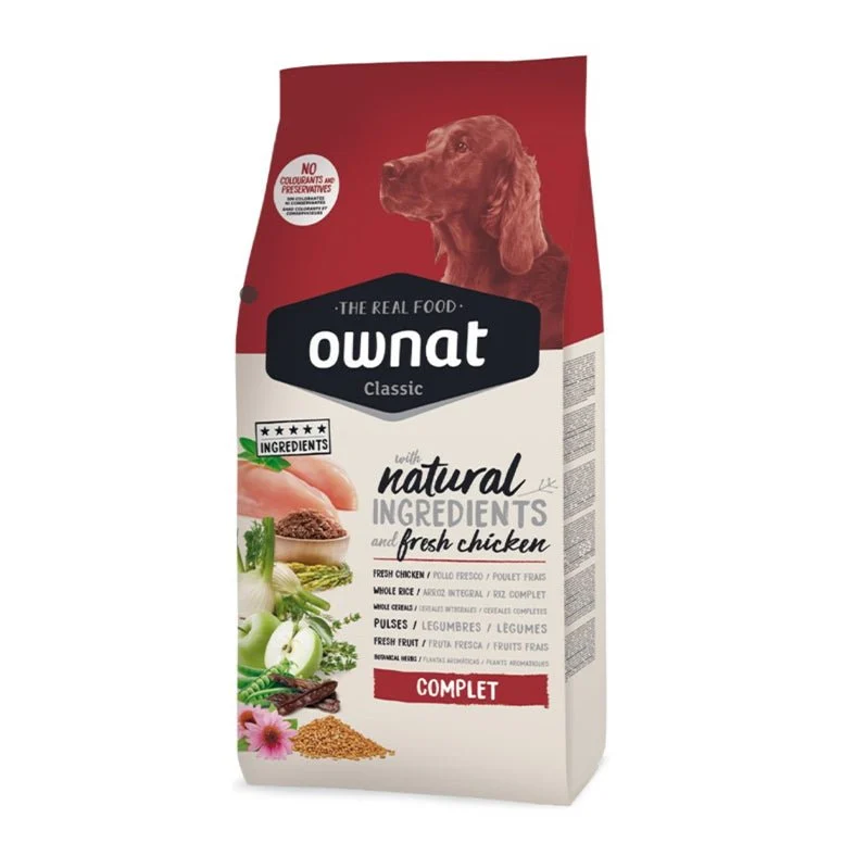 Ownat Classic Complet Trockenfutter für ausgewachsene Hunde 20kg