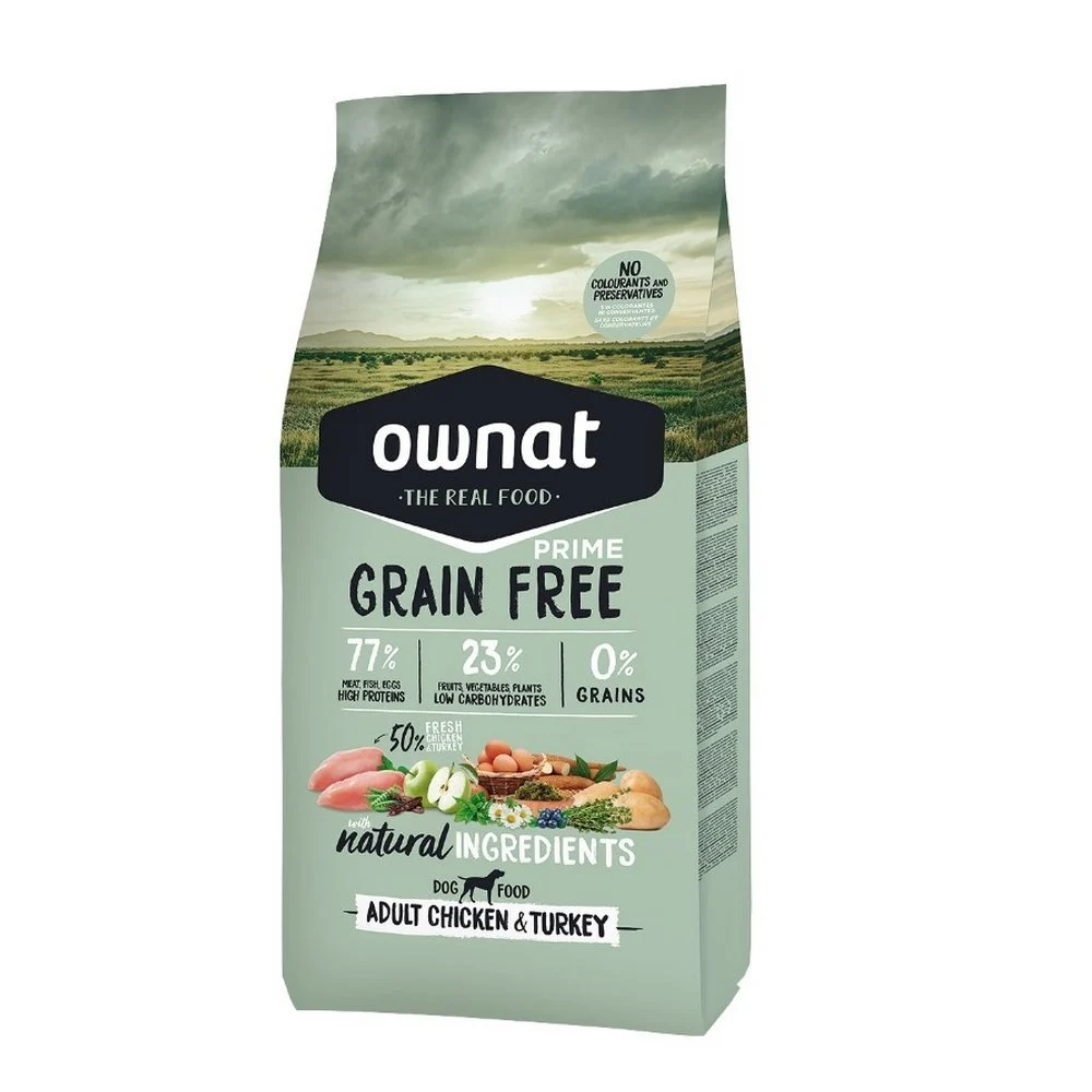 Ownat Grain Free Canine Prime Adult Huhn Pute Futter 3Kg