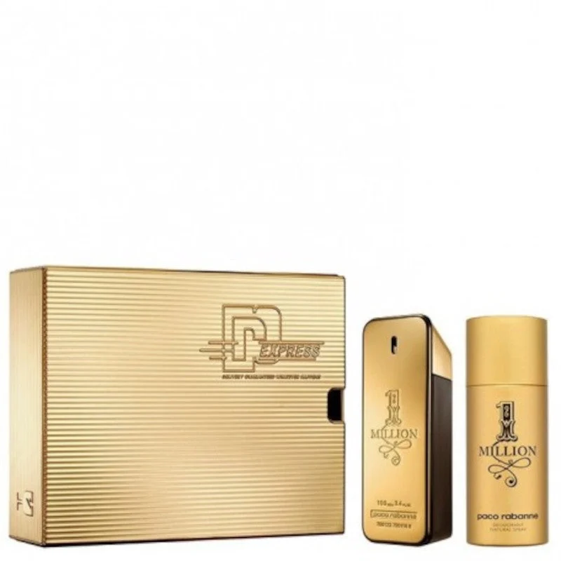Paco Rabanne Set 1 Million Eau de Toilette für Herren Spray 50 ml + Duschgel 100 ml + Reisespray 10 ml