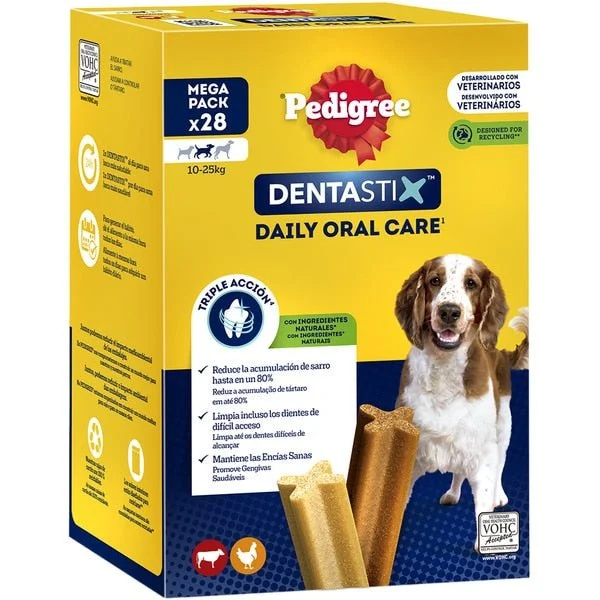 Pedigree DentaStix Snacks für ausgewachsene Hunde 28 Stk.