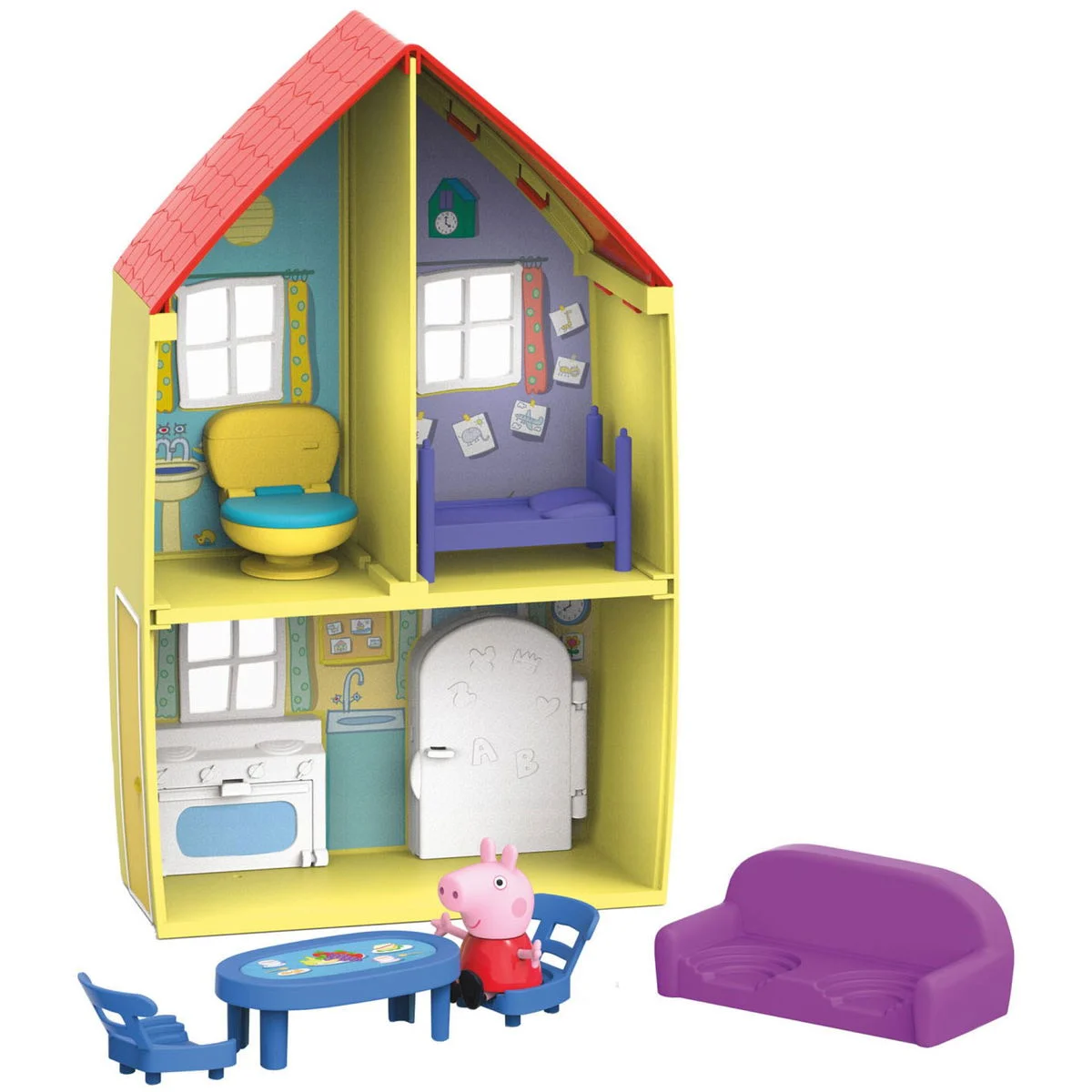 Peppa Pig Haus Spielset mit Figur & Zubehör