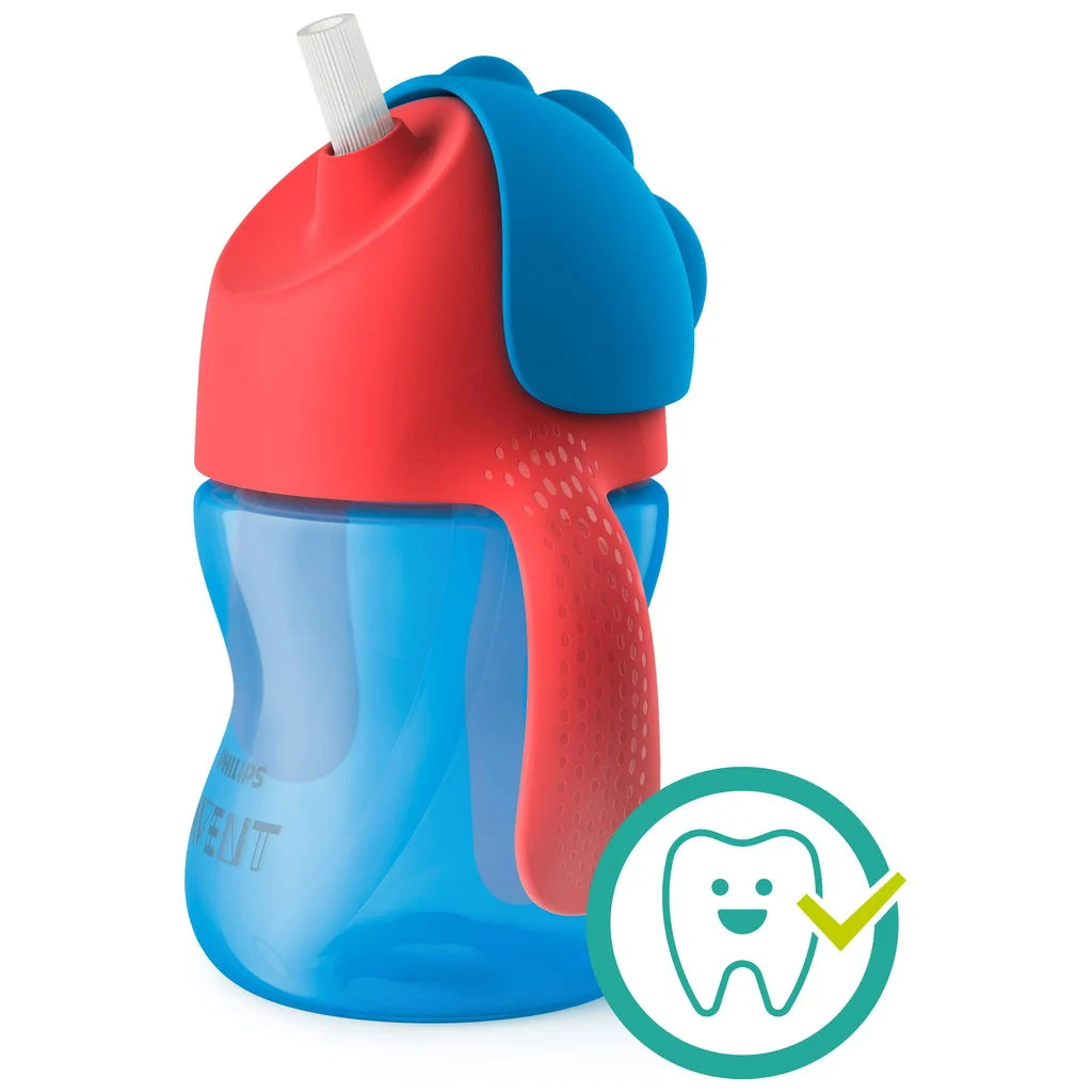 Philips AventStrohhalmbecher mit Griffe blau