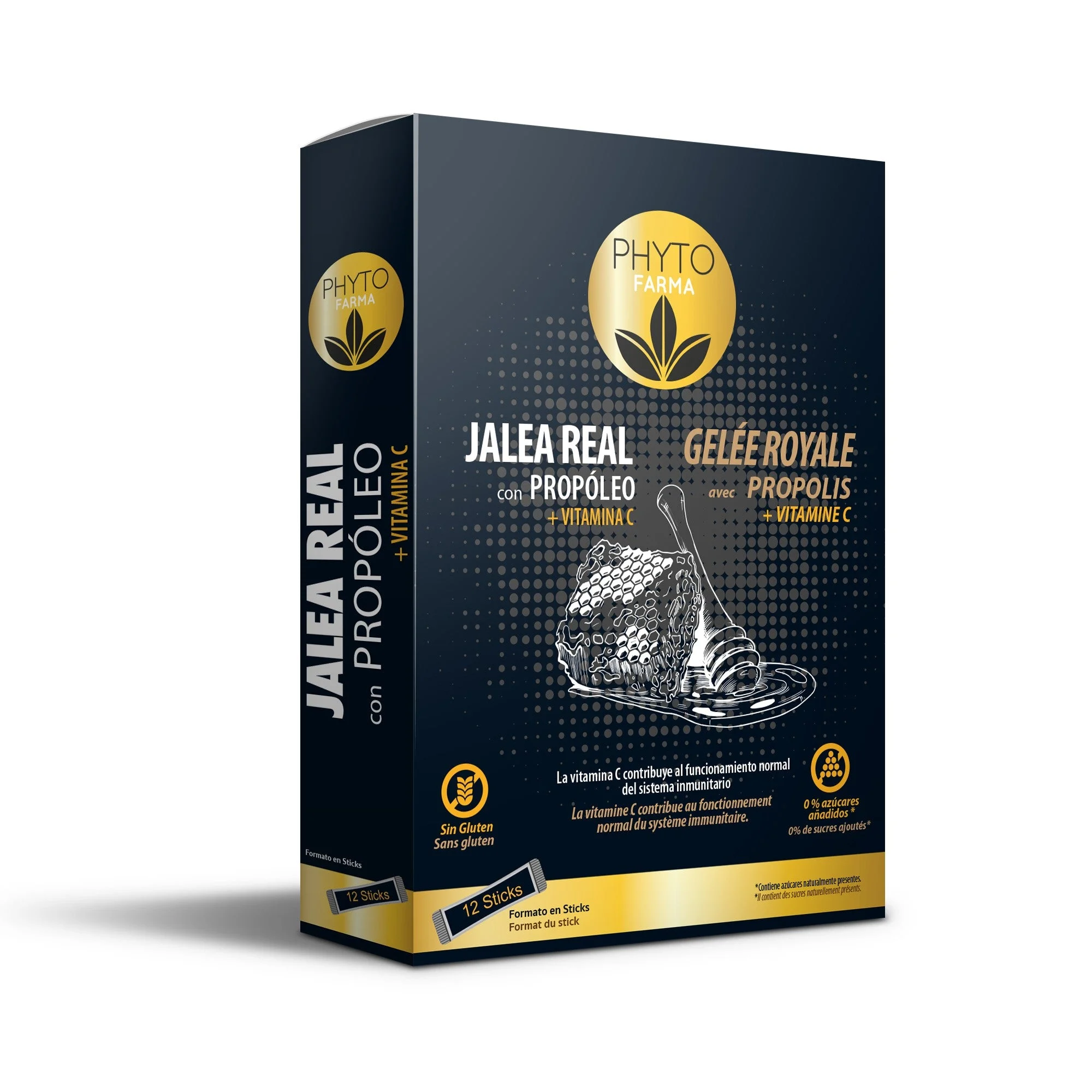 PHYTOFARMA Gelée Royale mit Propolis + Vitamin C 12 Sticks à 10 ml