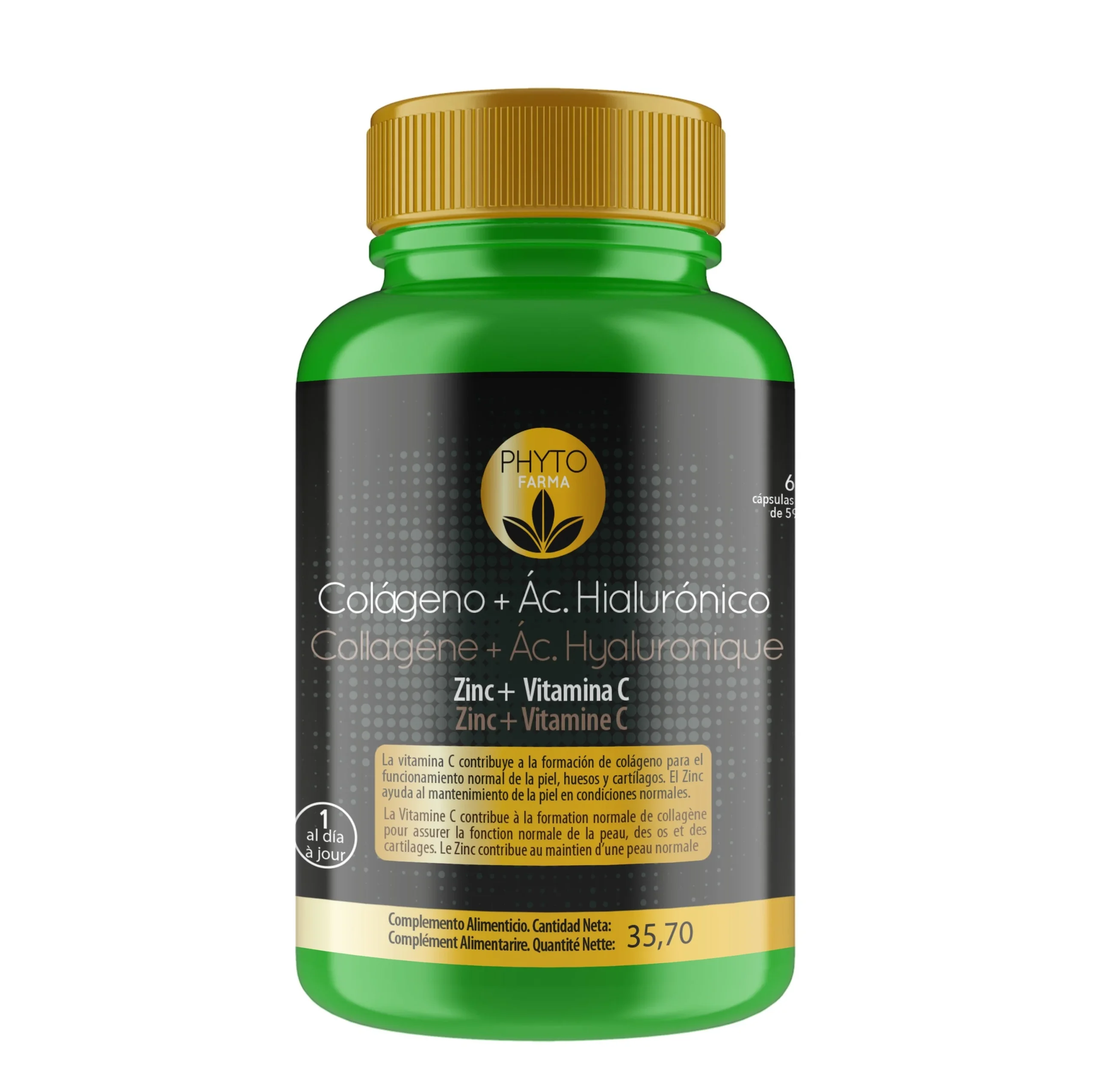 PHYTOFARMA Kollagen + Hyaluronsäure 60 Kapseln