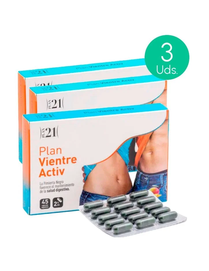 Plameca Plan Belly Activ 45 Gemüsekapseln Pack 3