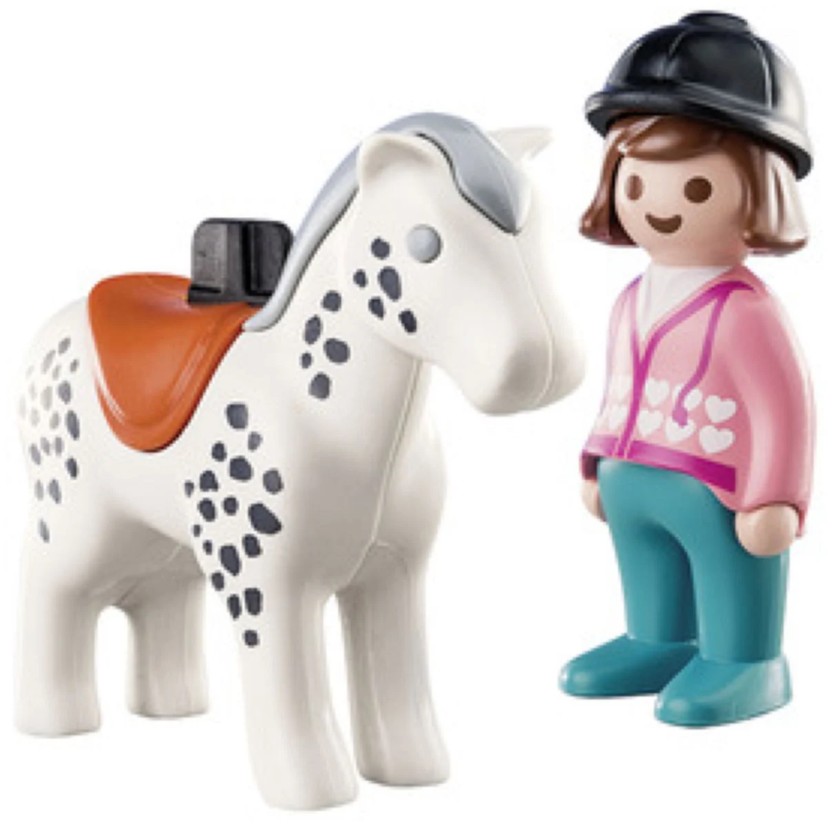 PLAYMOBIL1.2.3 70404 Reiterin mit Pferd