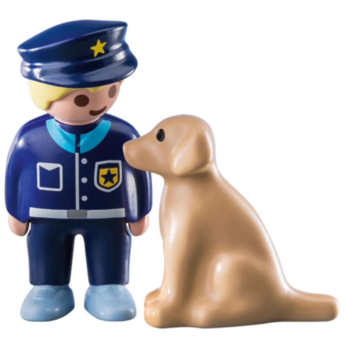 PLAYMOBIL1.2.3 70408 Polizist mit Hund