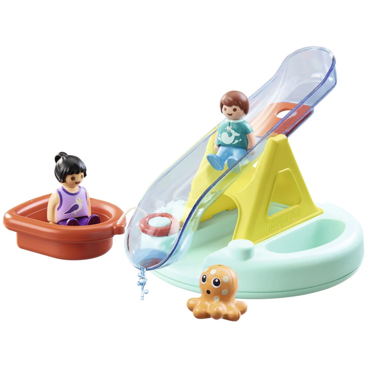 PLAYMOBIL1.2.3 70635 Badeinsel mit Wasserrutsche