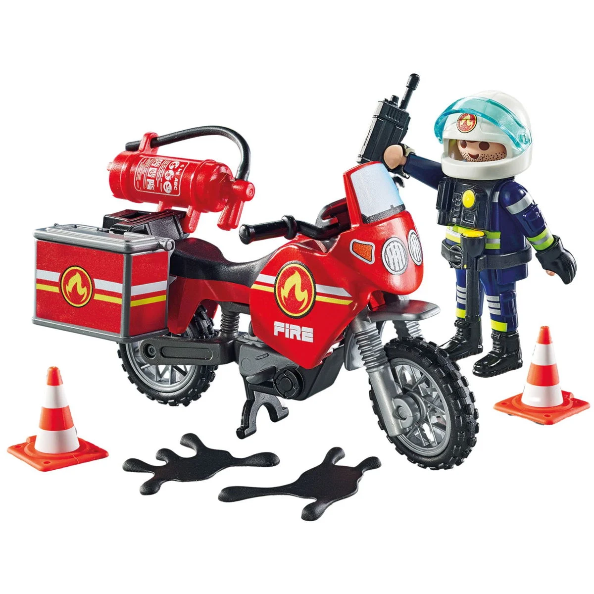 PLAYMOBILAction Heroes 71466 Feuerwehrmotorrad am Unfallort