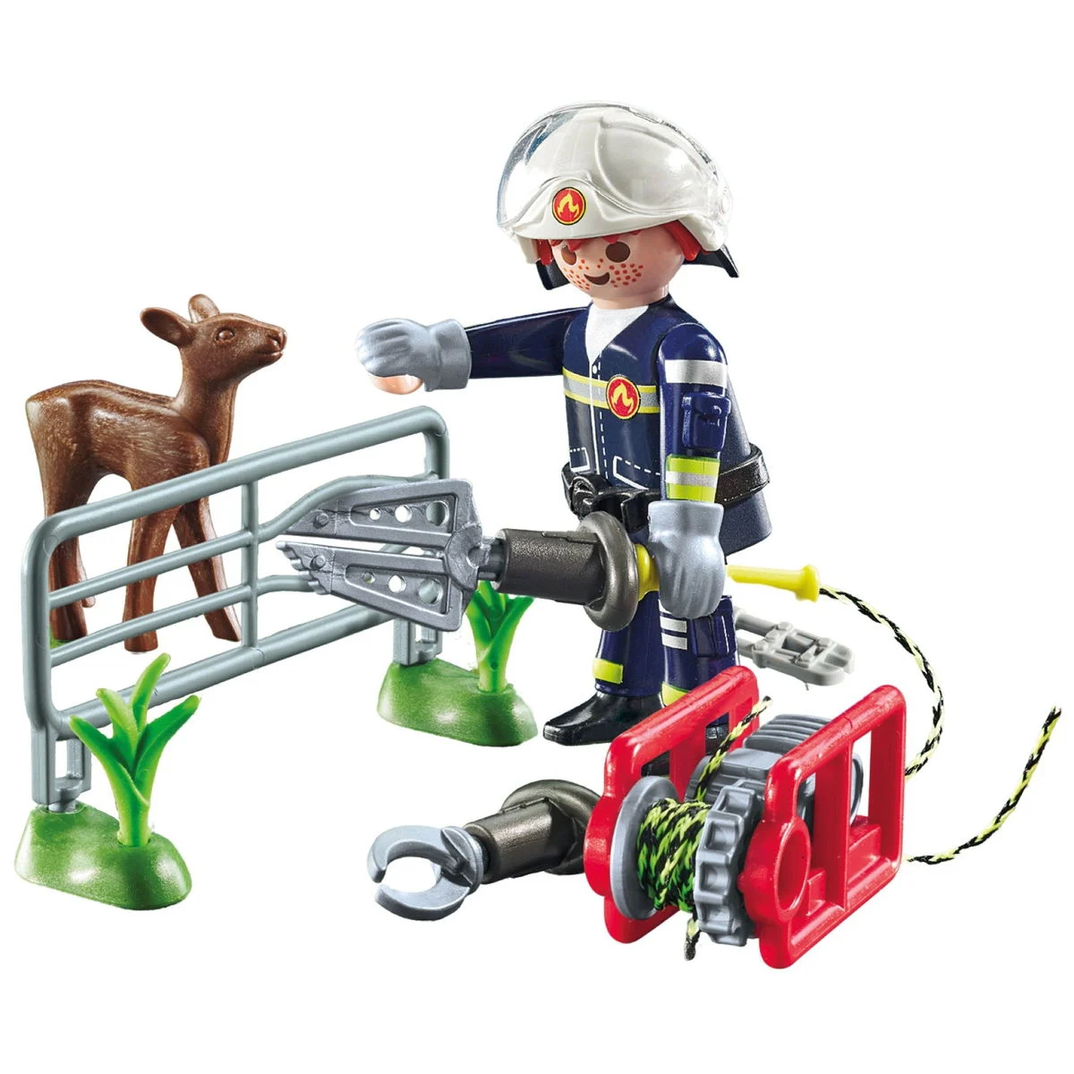 PLAYMOBILAction Heroes 71467 Feuerwehr-Tierrettung