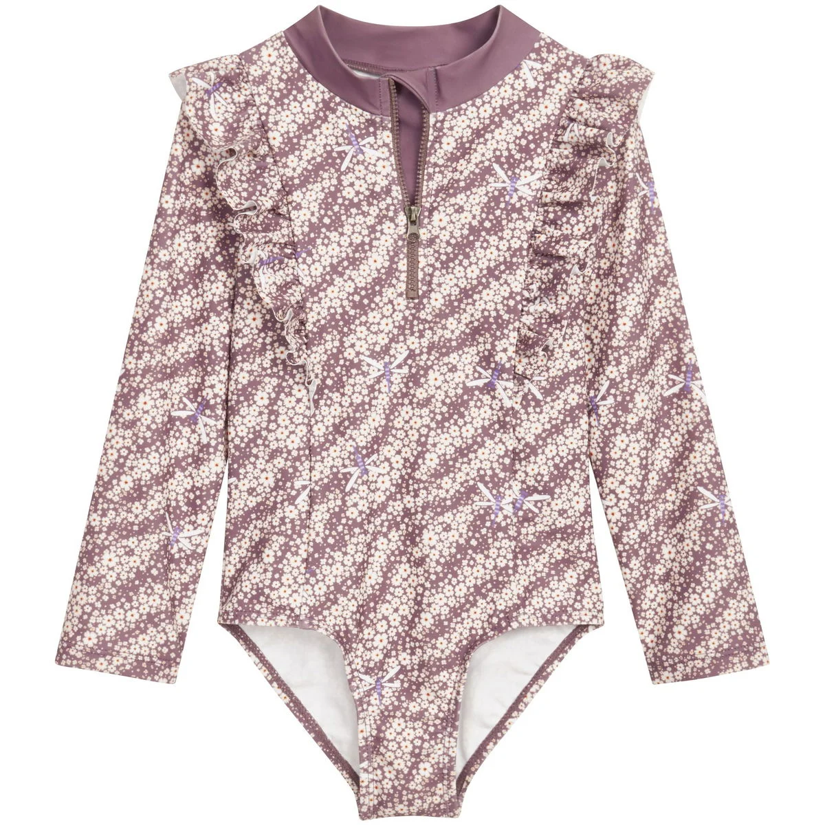 Playsheos UV-Schutz Badeanzug Langarm 62/68 Blümchen