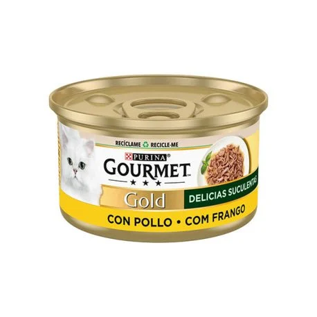 Purina Gourmet Gold Delicias Suculentas Pollo Alimento Húmedo 85g
