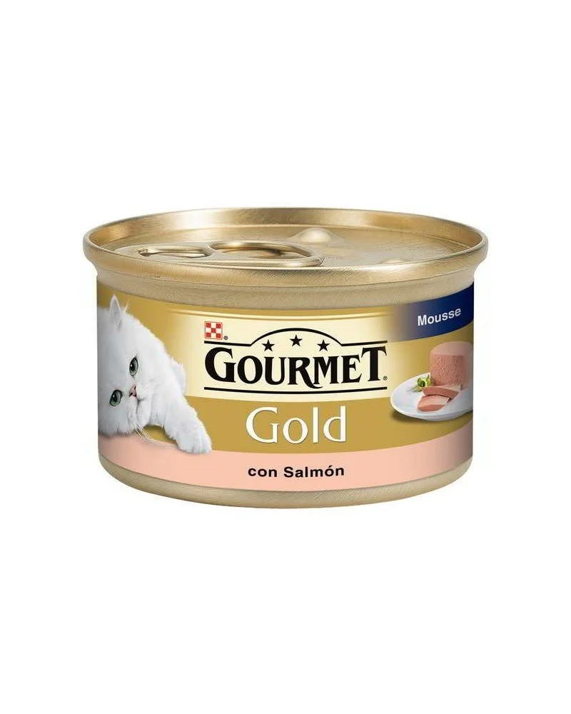 Purina Gourmet Gold Mousse de Salmón Feuchtfutter 85g