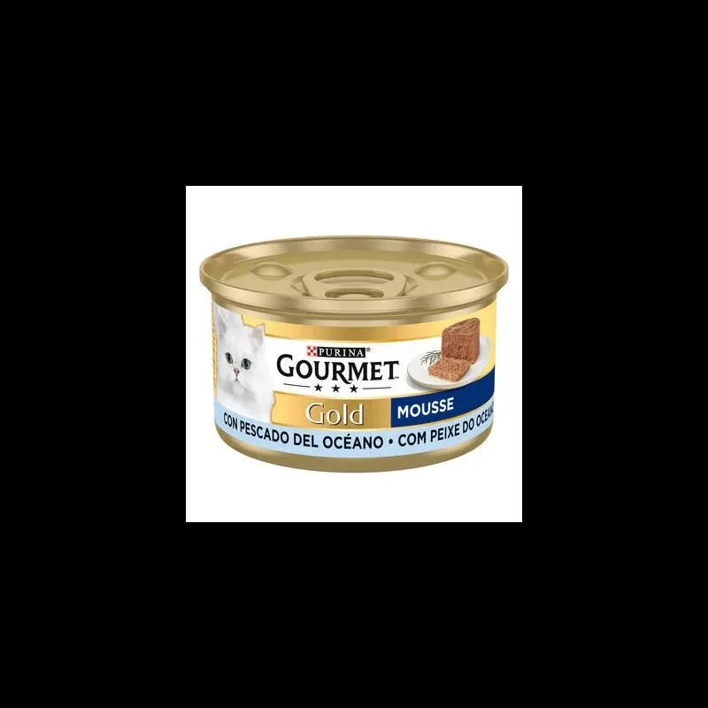 Purina Gourmet Gold Mousse Pescado del Océano x 85g