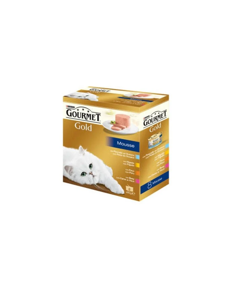 Purina Gourmet Gold Multi Mousse Feuchtnahrung für Katzen 12 x 85g