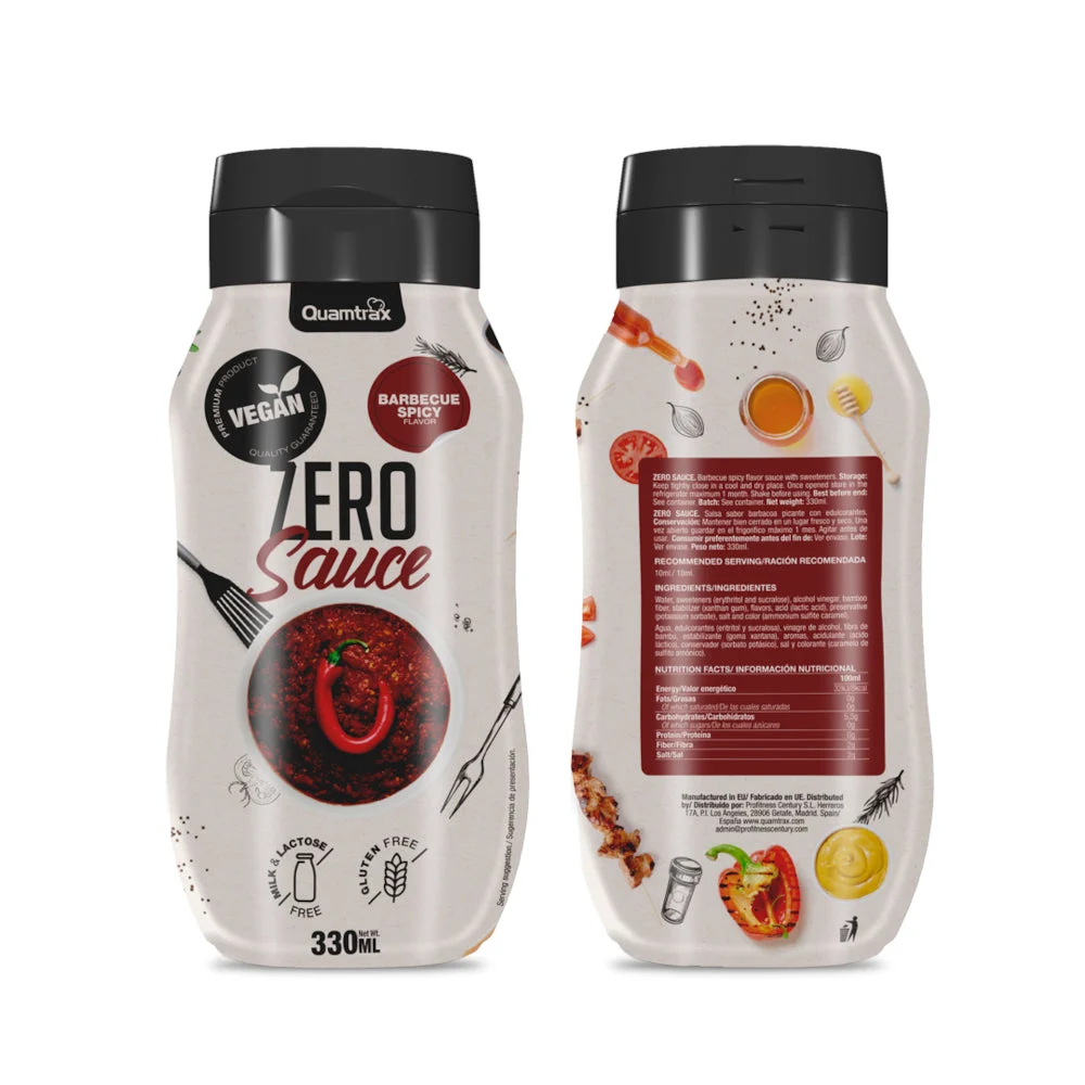 Quamtrax Sauce Barbacoa Picante 330 ml