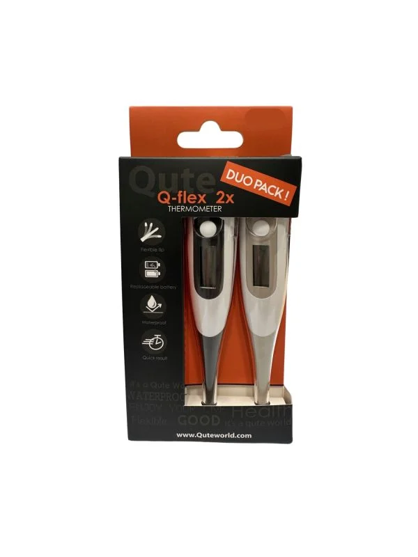 Qute Q-Flex Digitalthermometer DUO-Pack - Flexible Spitze