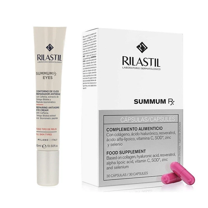 RILASTIL Summum Rx Kapseln + Rx Eyes Augenkontur 15ml
