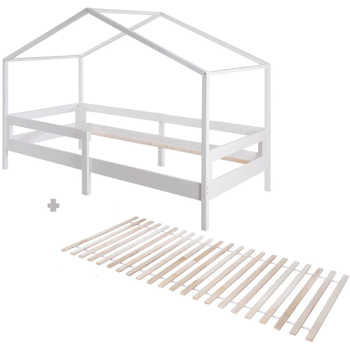 robaHausbett mit Seitenschutz und Rolllattenrost