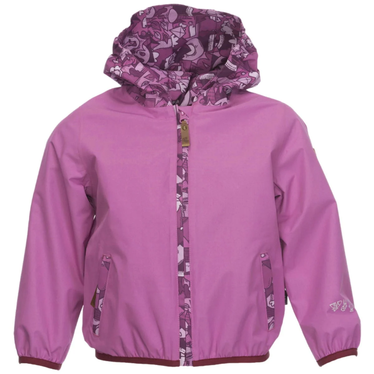 RukkaMalin Kinder Regenjacke radiant orchid 74