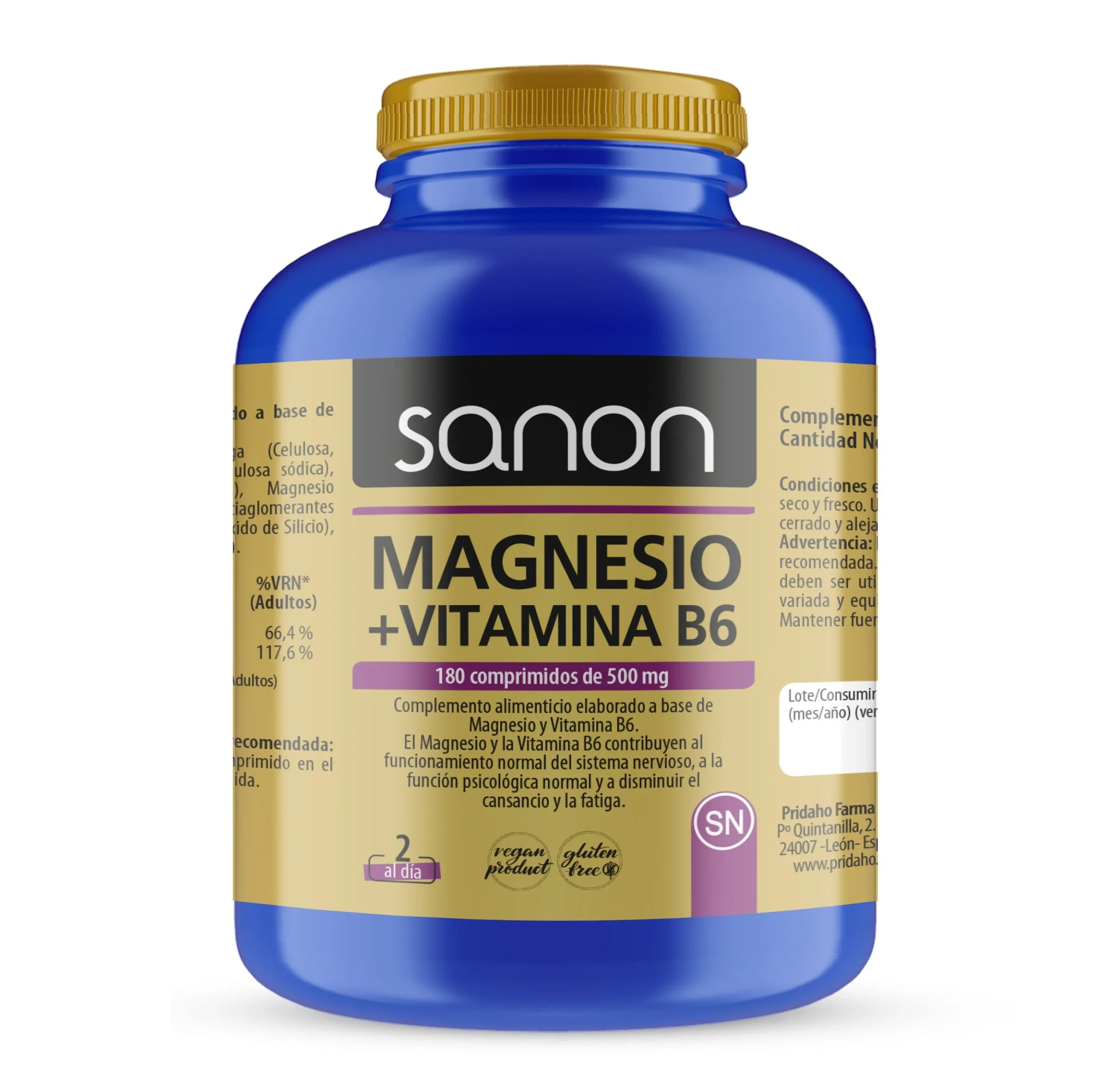 SANON Magnesium + Vitamin B6 180 Tabletten