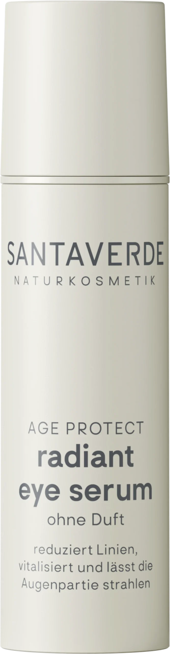 SANTAVERDE AGE PROTECT radiant eye serum fragrance-free, 10 ml