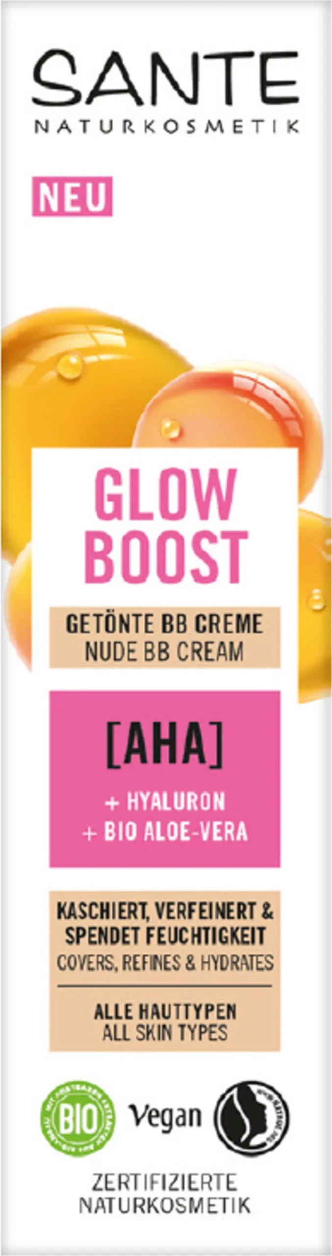 SANTE Glow Boost Getönte BB Creme, 30 ml