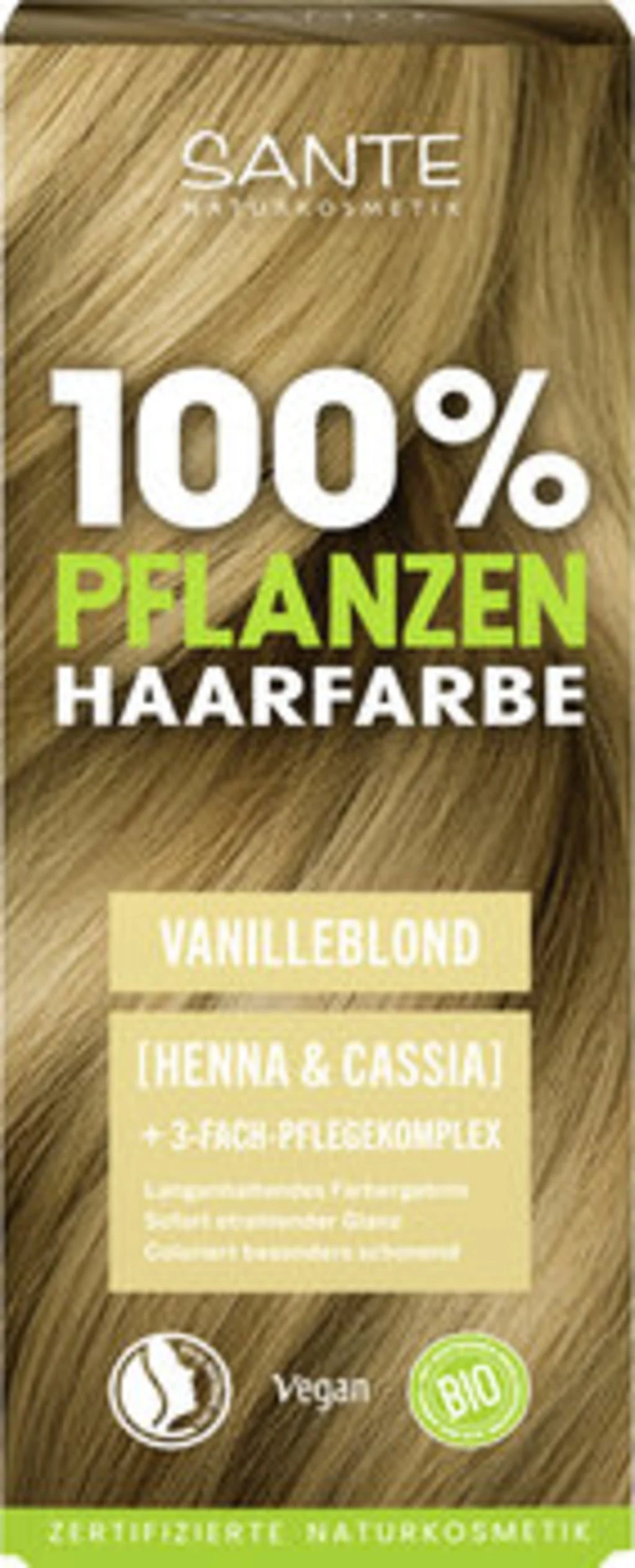 SANTE Pflanzen-Haarfarbe Vanilleblond, 100 g