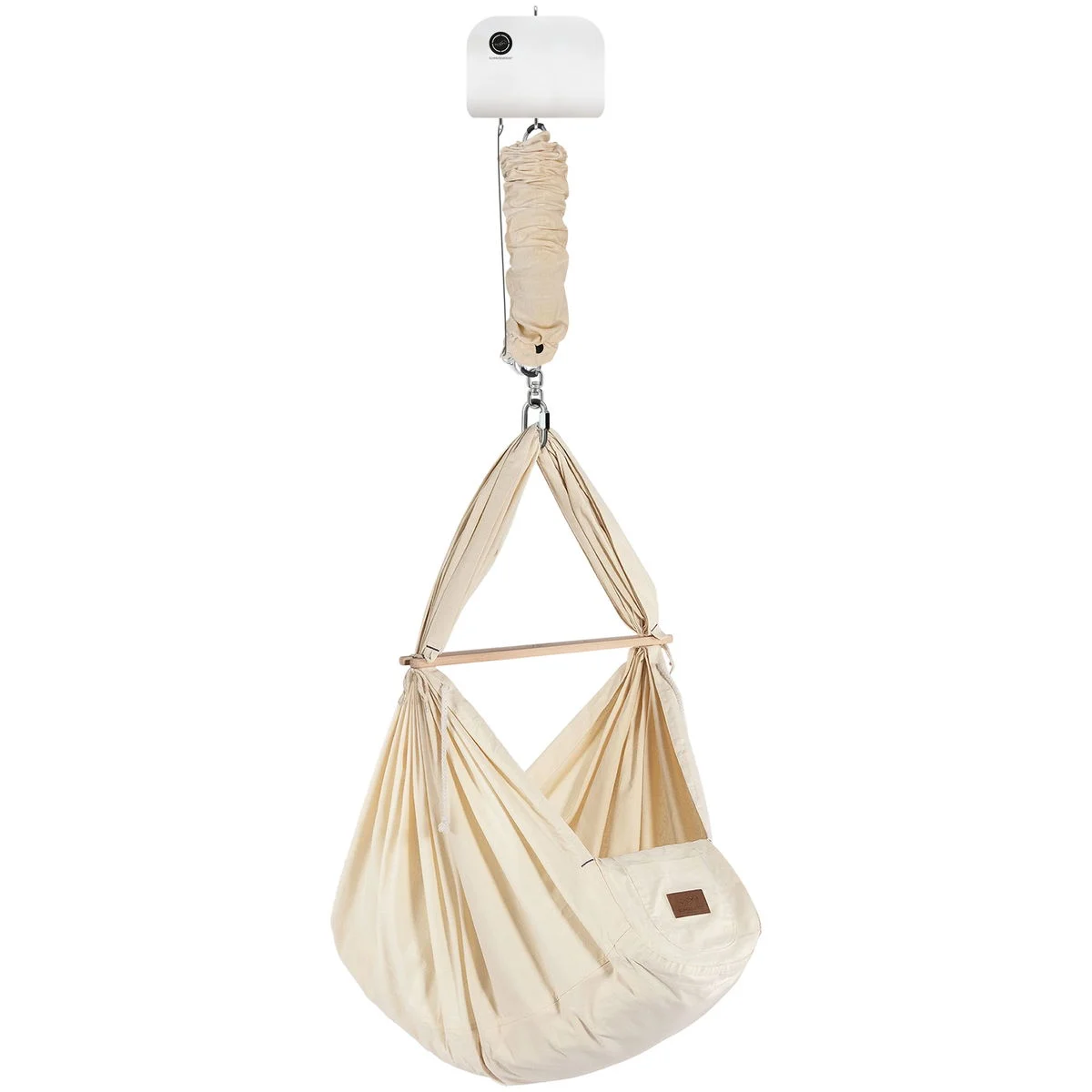 SCHMUSEWOLKEBio Federwiege mit weissem Motor natur Synthetisch