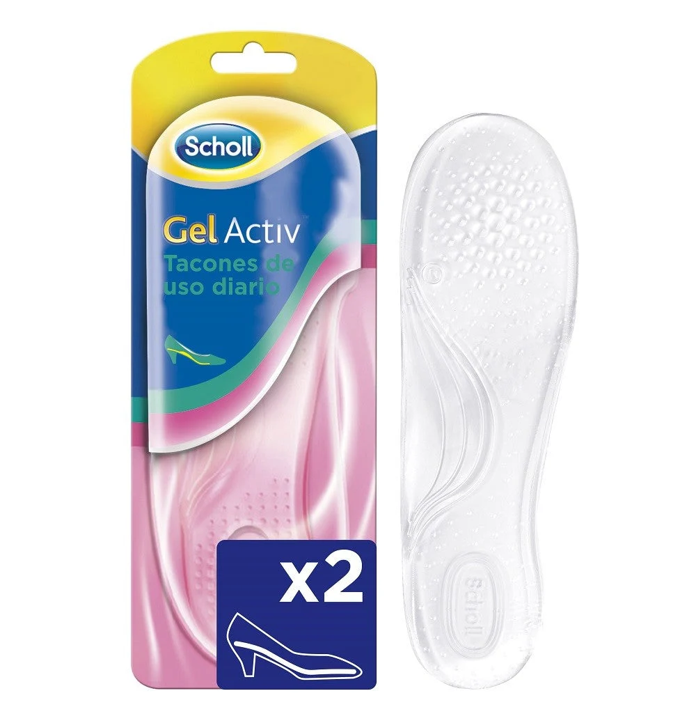 SCHOLL Activ Gel-Einlegesohle Ferse Täglicher Gebrauch 2 Einheiten.