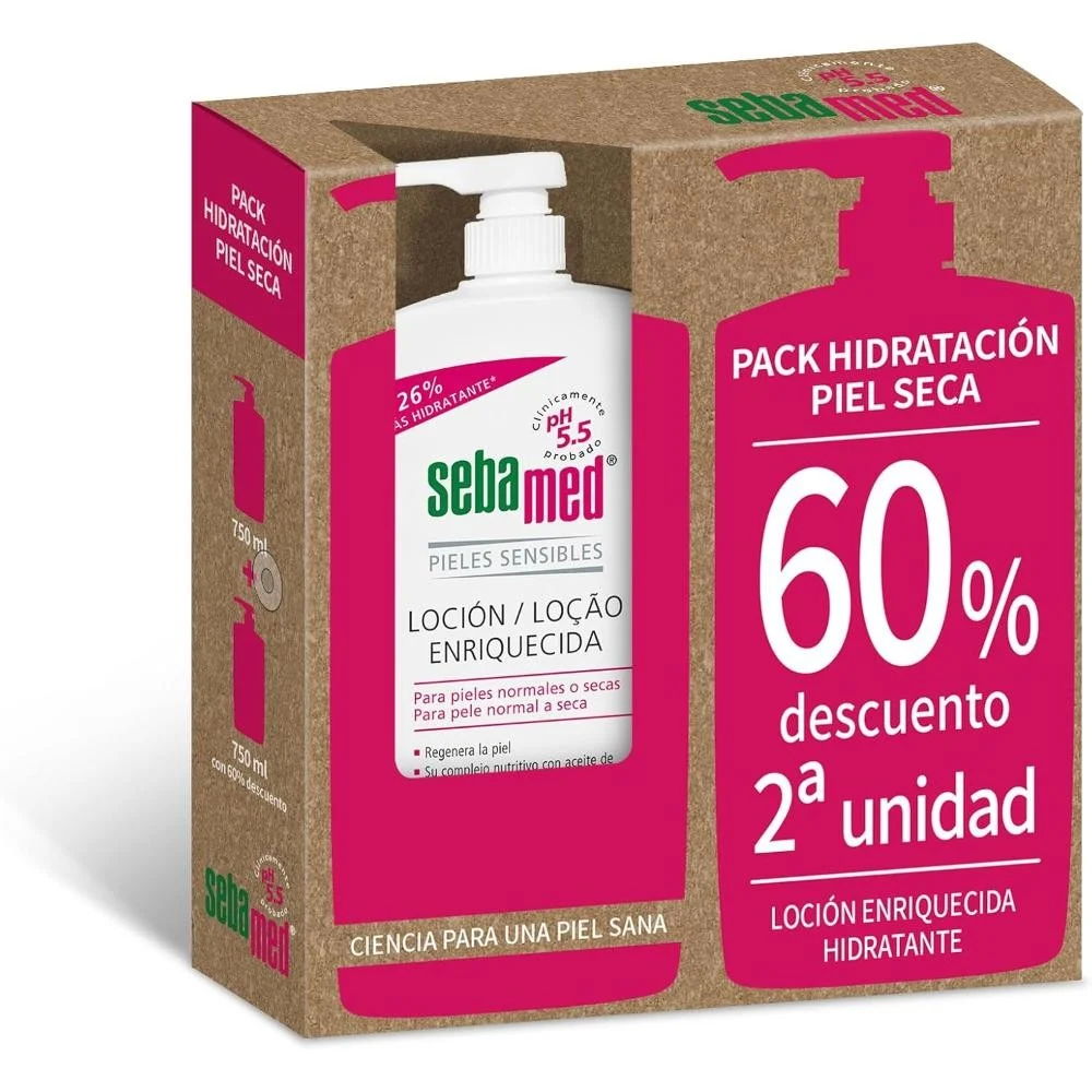 SEBAMED seifenfreie Feuchtigkeitsemulsion mit DUPLO Olivenöl 2x750ml