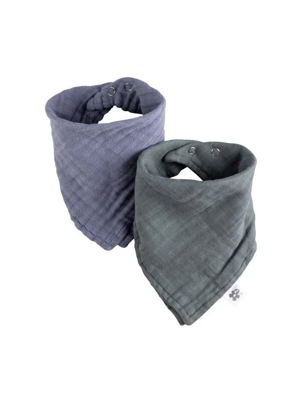 Sebra Muslin Drool Lätzchen - 2 Stück - Blue / Green