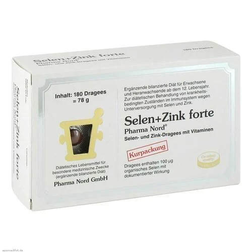 Selen + Zink Pharma Nord Dragees, 180 St