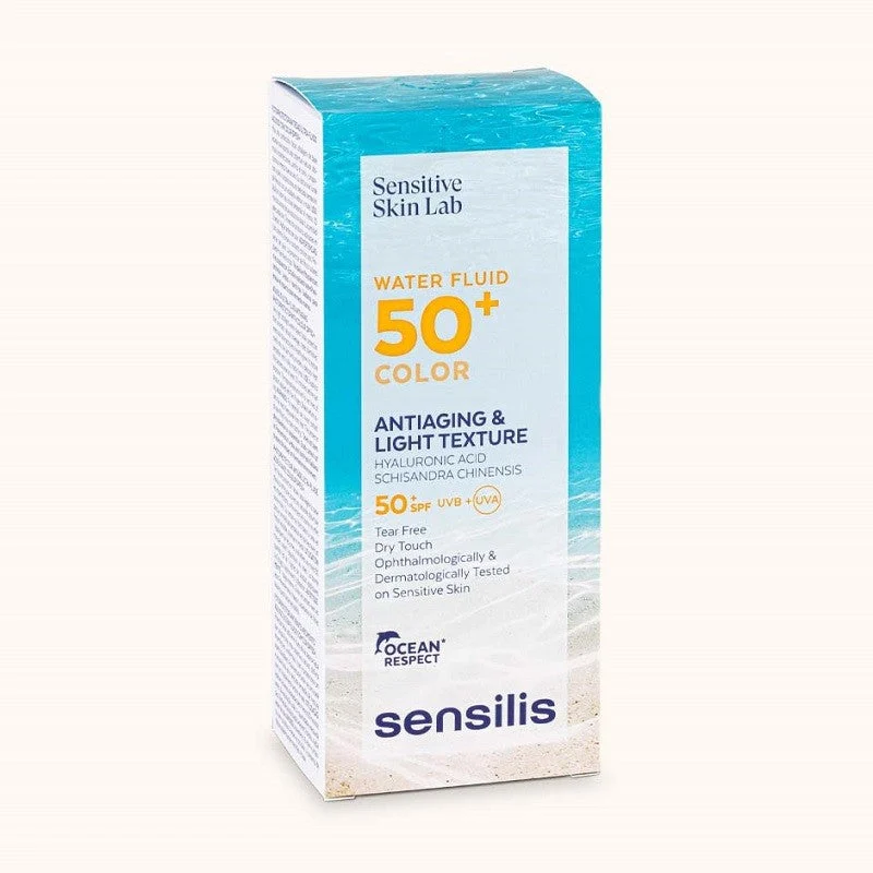 SENSILIS Water Fluid SPF50+ Anti-Aging Lichtschutzfluid mit Farbe 40ml