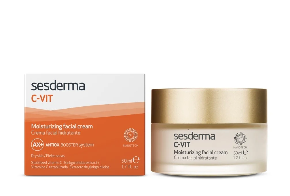 SESDERMA C-Vit Feuchtigkeitsspendende Gesichtscreme für trockene Haut 50ml