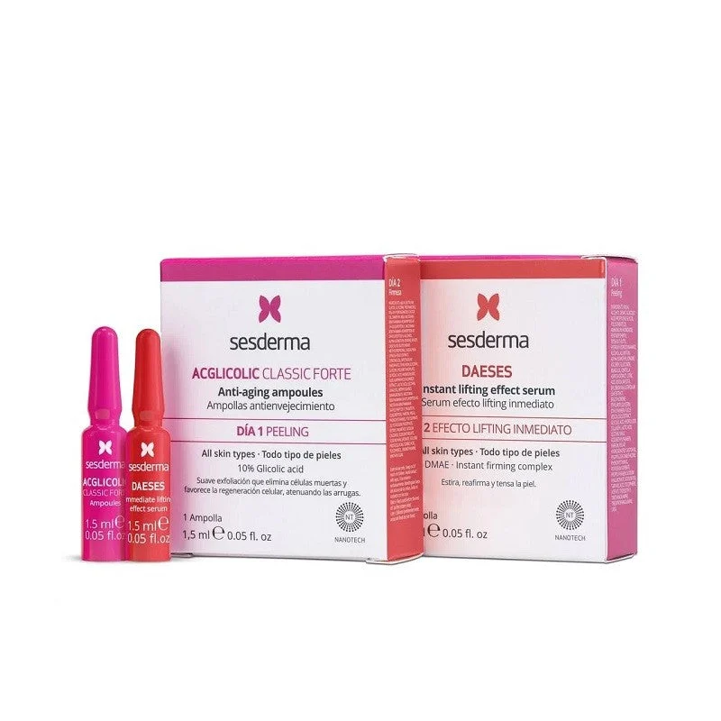 SESDERMA Daeses und Acglicolic Intensive Anti-Aging Serum Ampullen 2x1,5 ml