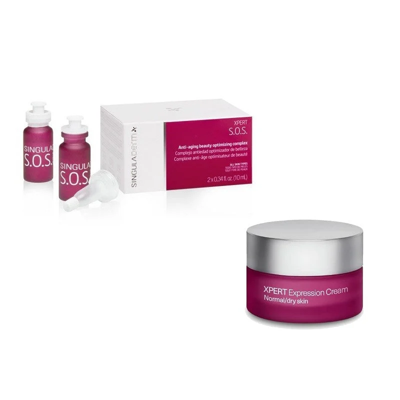 SINGULADERM Pack Expression Shock Routine Xpert SOS + Expression Cream Normale Haut