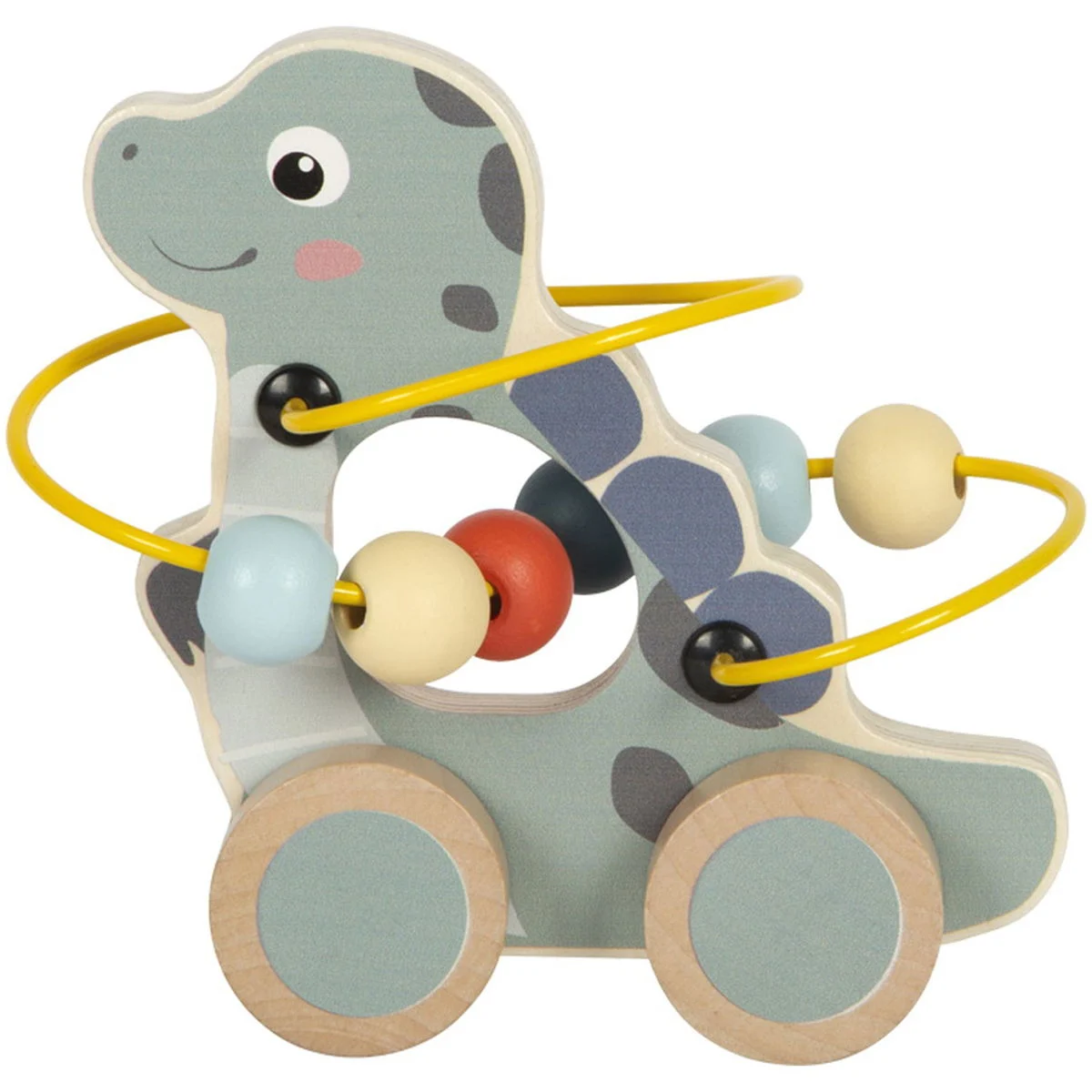 small footSchiebetier mit Motorikschleife Dino