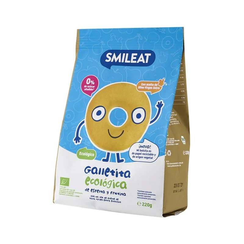 SMILEAT Bio-Dinkel- und Fruchtkekse 220 gr